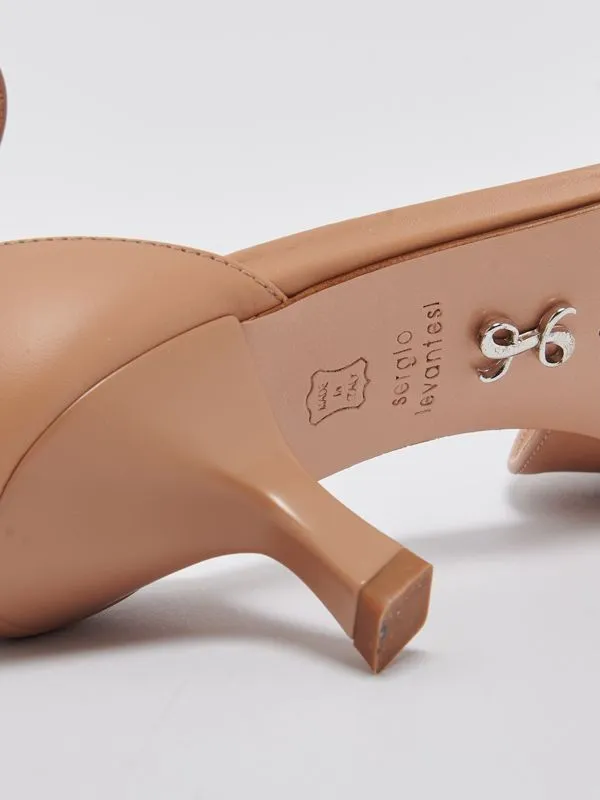 Décolleté donna Sergio Levantesi Cate4 in pelle Nude