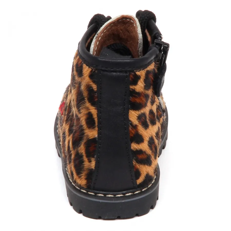 E2262 anfibio bimba cavallino KICKERS RACHEL scarpe maculato shoe kid baby girl