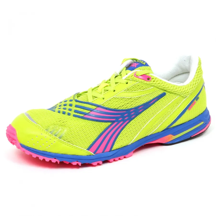 E5266 sneaker uomo fluo green DIADORA MYTHOS RACER AX scarpe shoe man