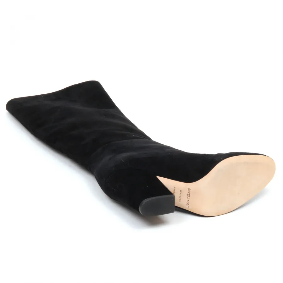 E8622 stivale donna black  SERGIO ROSSI scarpe  suede boot shoe woman