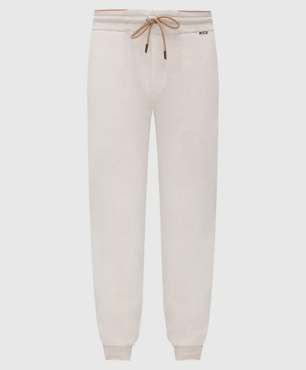 Enrico Mandelli Joggers in cashmere beige A7K0065265