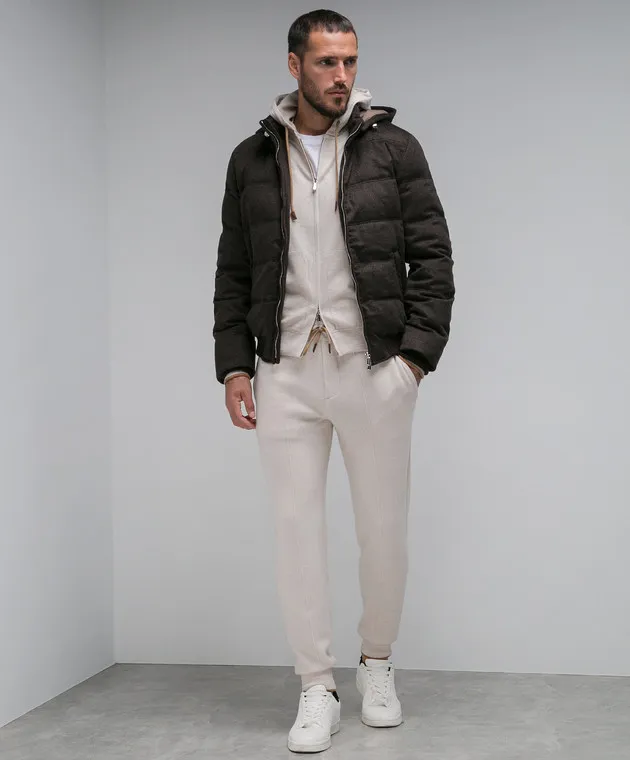 Enrico Mandelli Joggers in cashmere beige A7K0065265