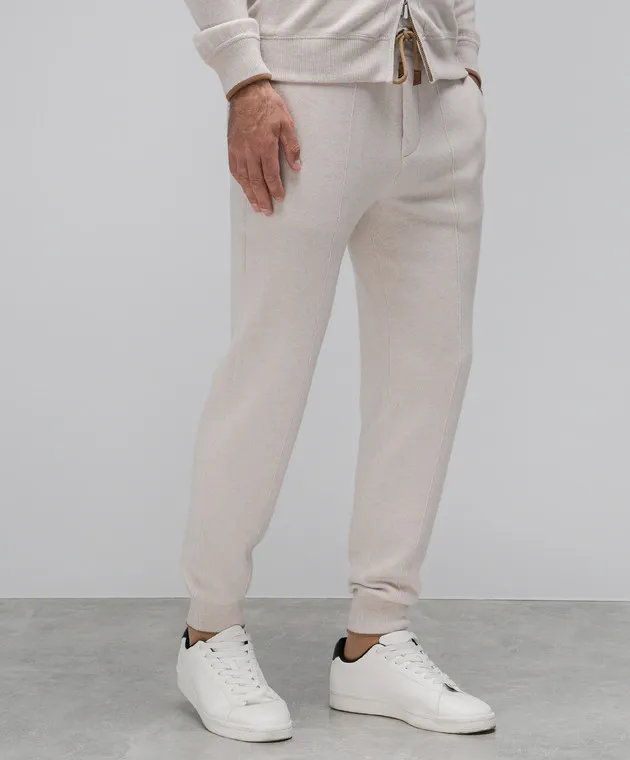 Enrico Mandelli Joggers in cashmere beige A7K0065265