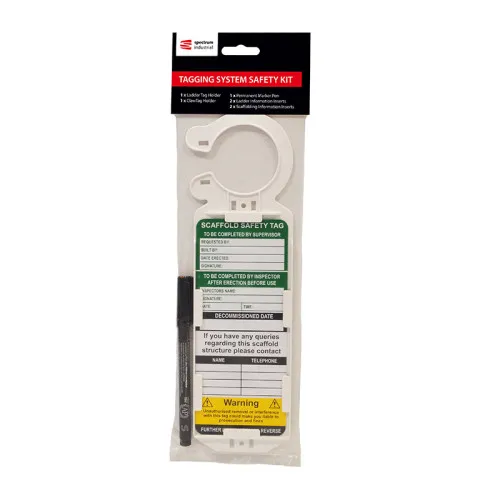 Etichetta per ponteggi Spectrum Industrial Bianco Inglese TG01