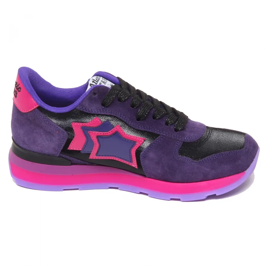 F3664 sneaker donna purple/black ATLANTIC STARS VEGA scarpe shoe woman