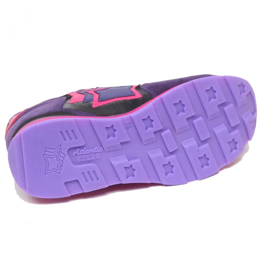 F3664 sneaker donna purple/black ATLANTIC STARS VEGA scarpe shoe woman
