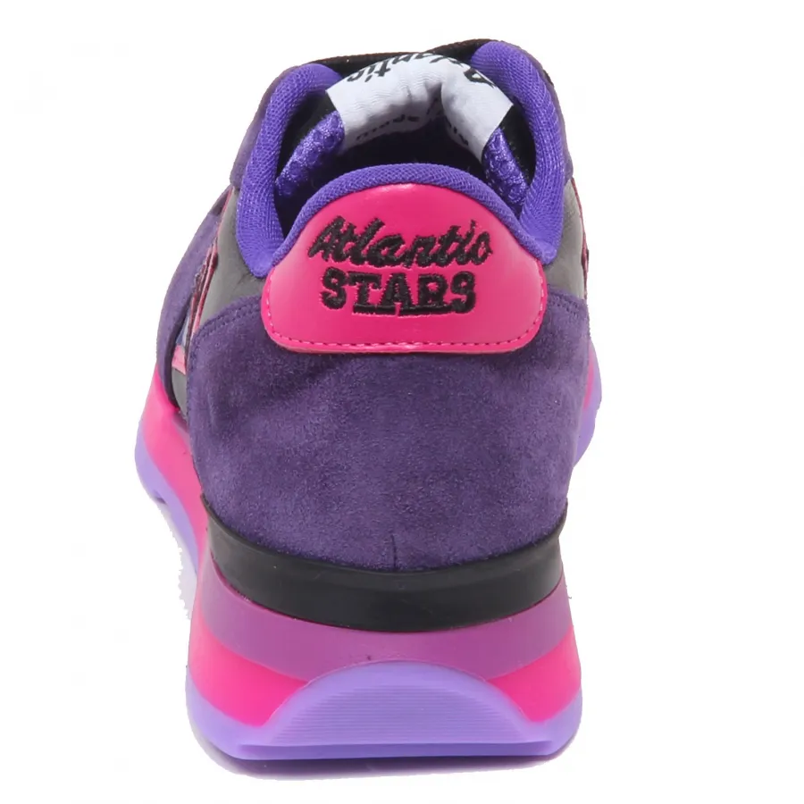 F3664 sneaker donna purple/black ATLANTIC STARS VEGA scarpe shoe woman