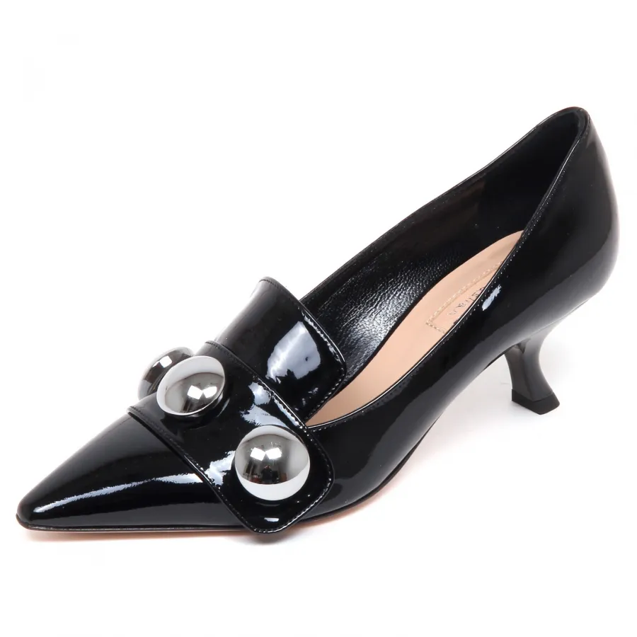 F6240 decollete donna black SEBASTIAN scarpe patent shoe woman