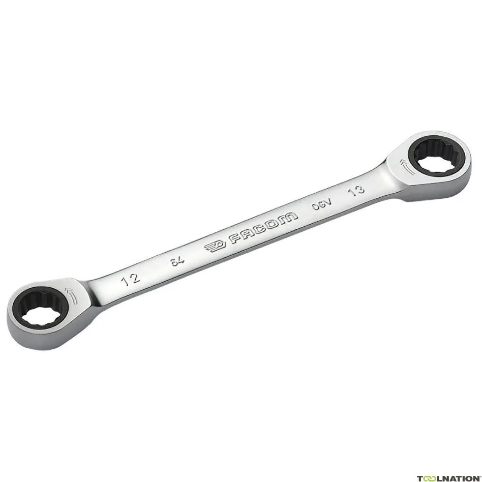 Facom 64.12X13 Chiave a cricchetto a doppio anello 12 lati 12 x 13 mm misure metriche