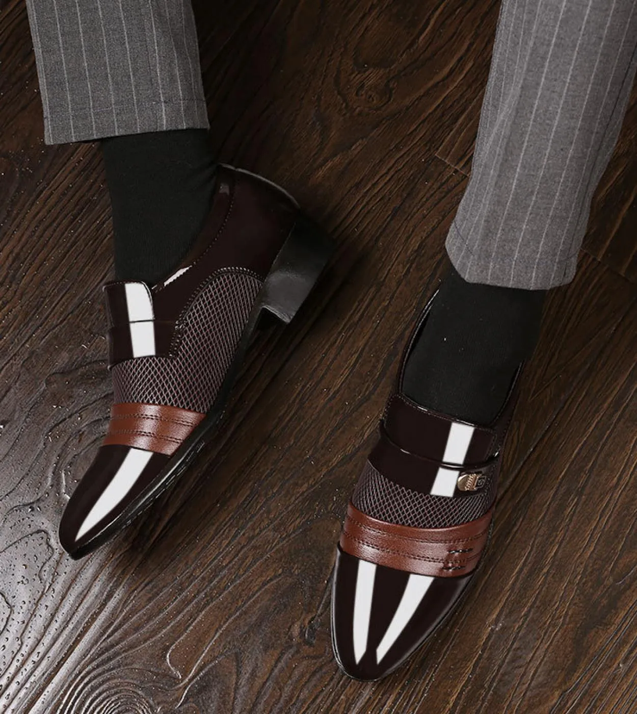 Fashion Business Dress Men Shoes Oxfords Leather Dress Shoes Men Slip Men Dress