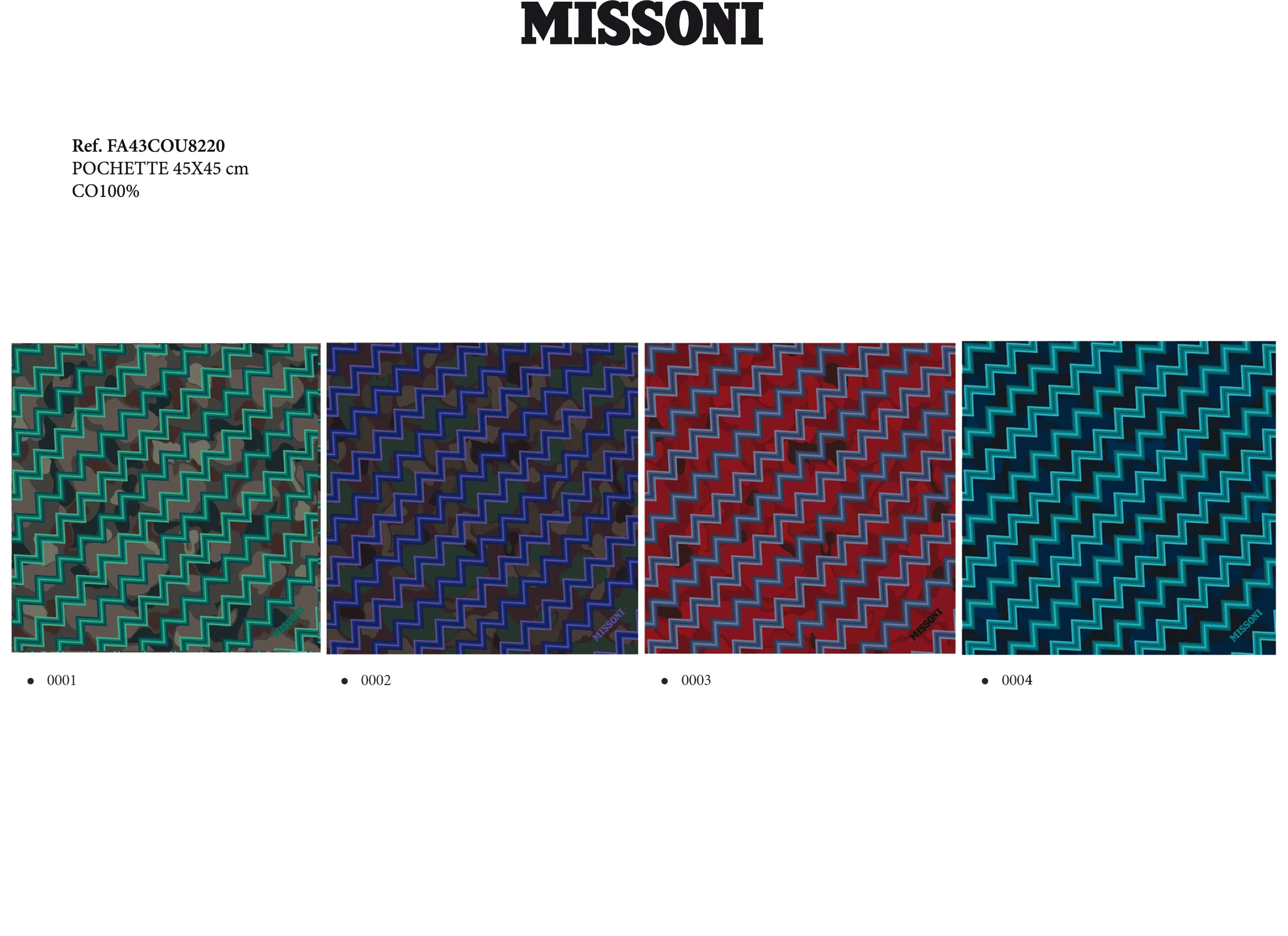 FAZZOLETTO   COTONE       FA43COU82200002 MULTICOLOR  0003
