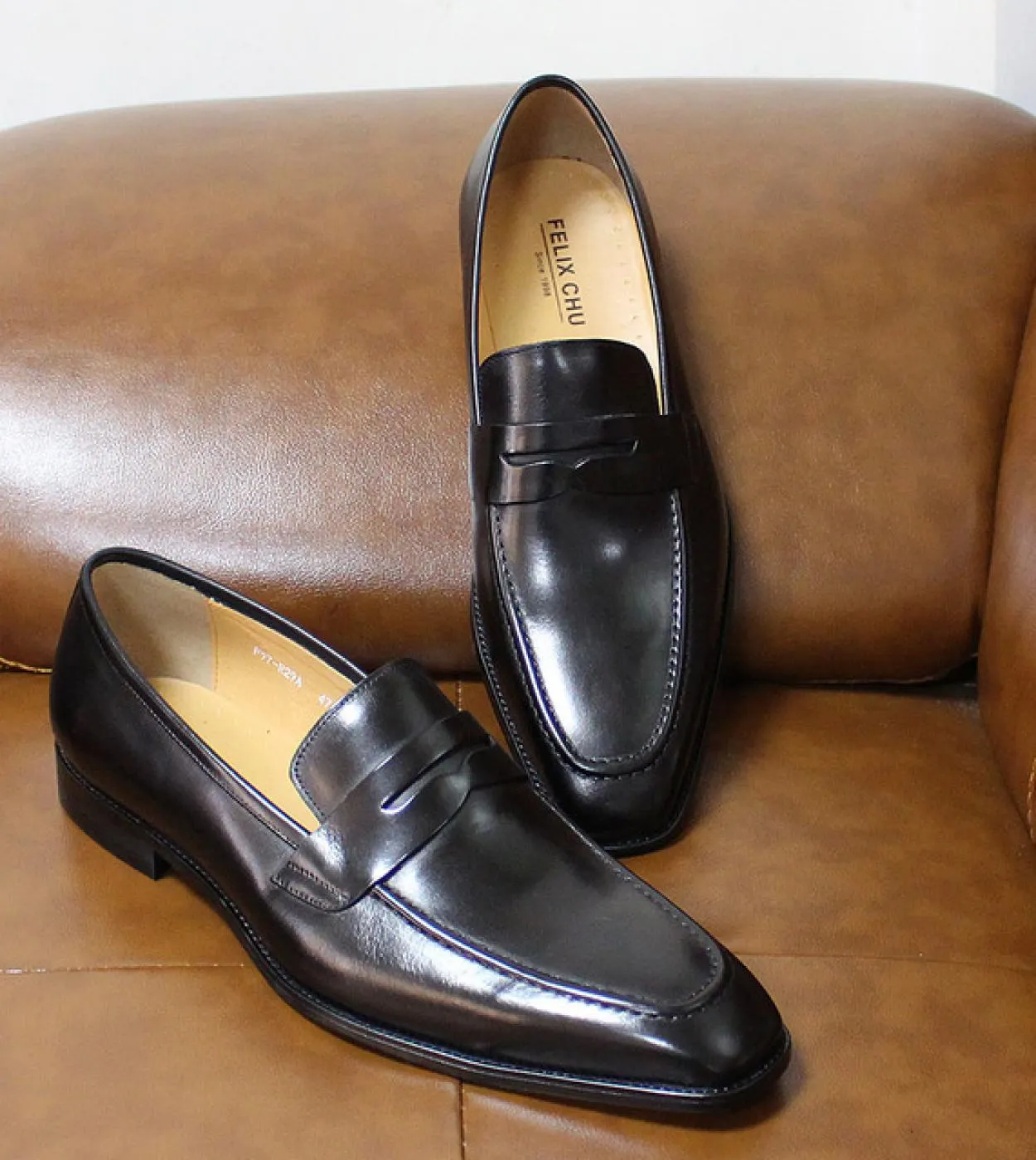 Felix Chu Scarpe da uomo Mocassini in pelle italiana Scarpe eleganti in pelle Mocassini da uomo Scarpe eleganti da uomo