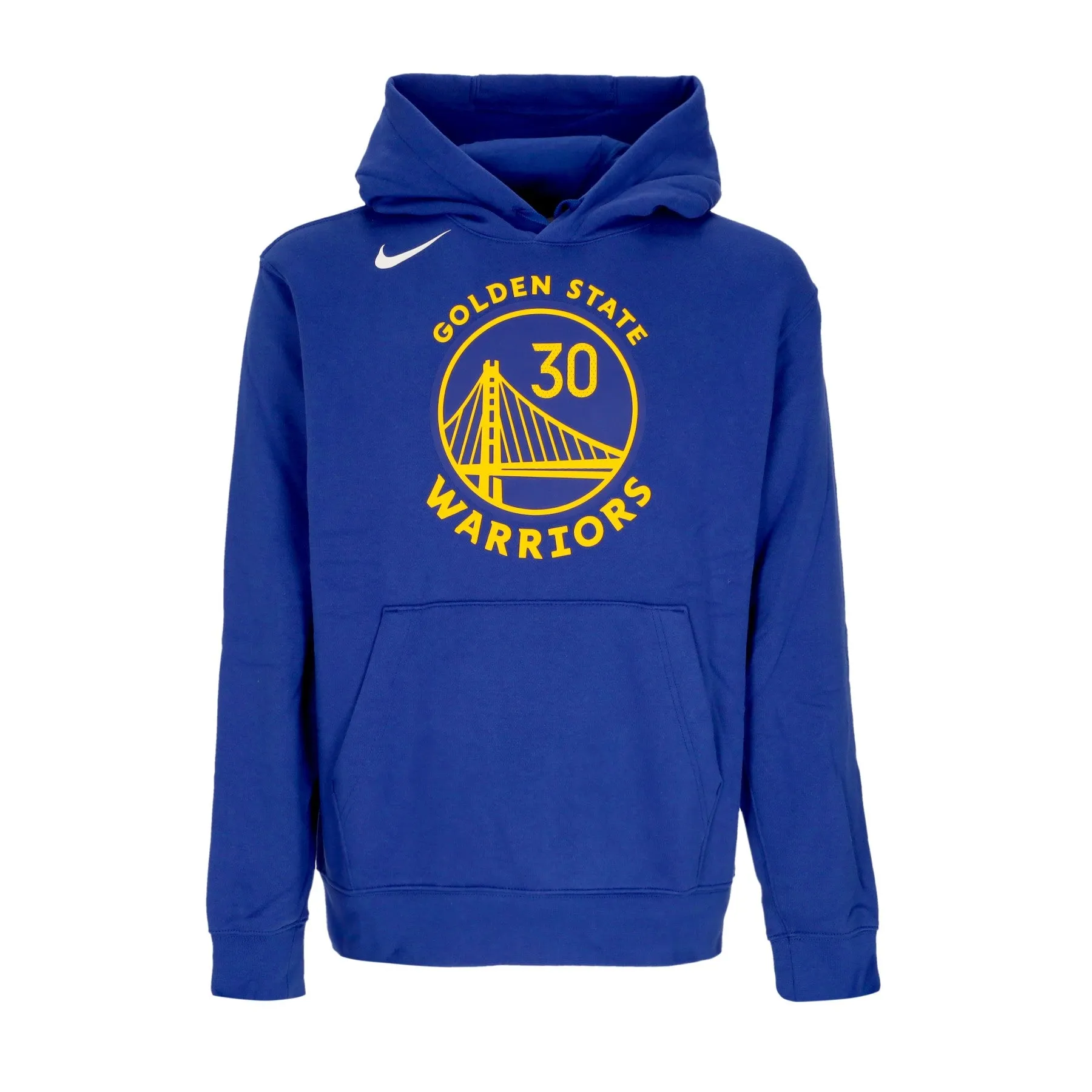 Felpa Cappuccio Uomo Nba Club Hoodie No 30 Stephen Curry Golwar Rush Blue