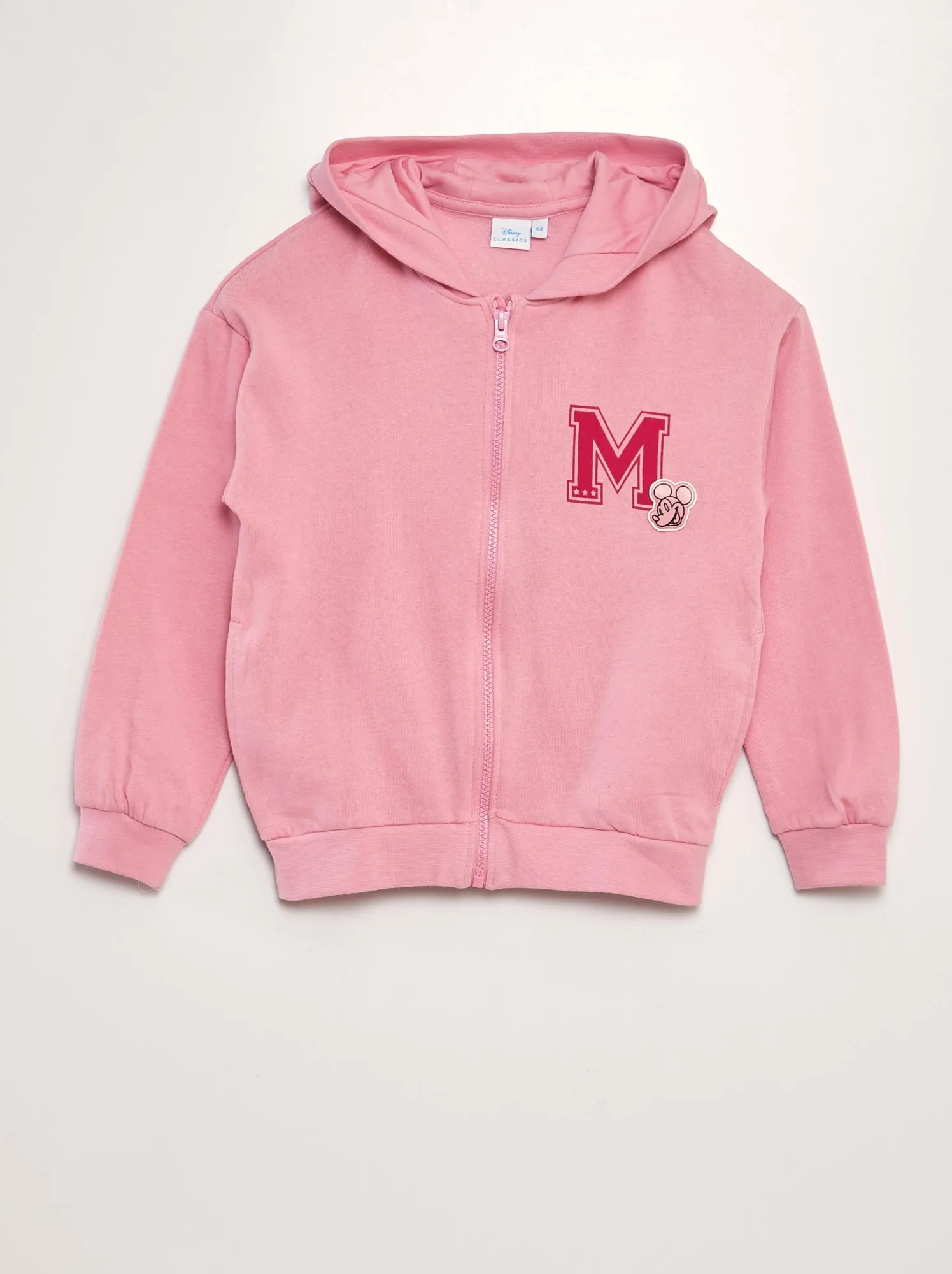 Felpa con cappuccio e zip 'Topolino' di Disney - ROSA