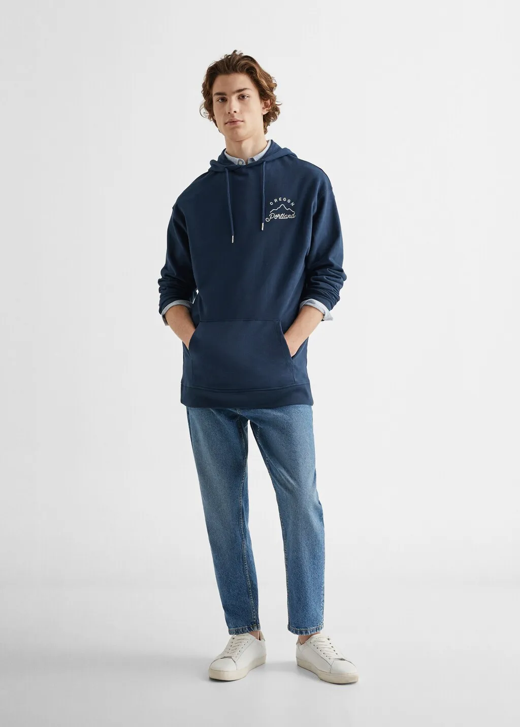 Felpa cotone cappuccio