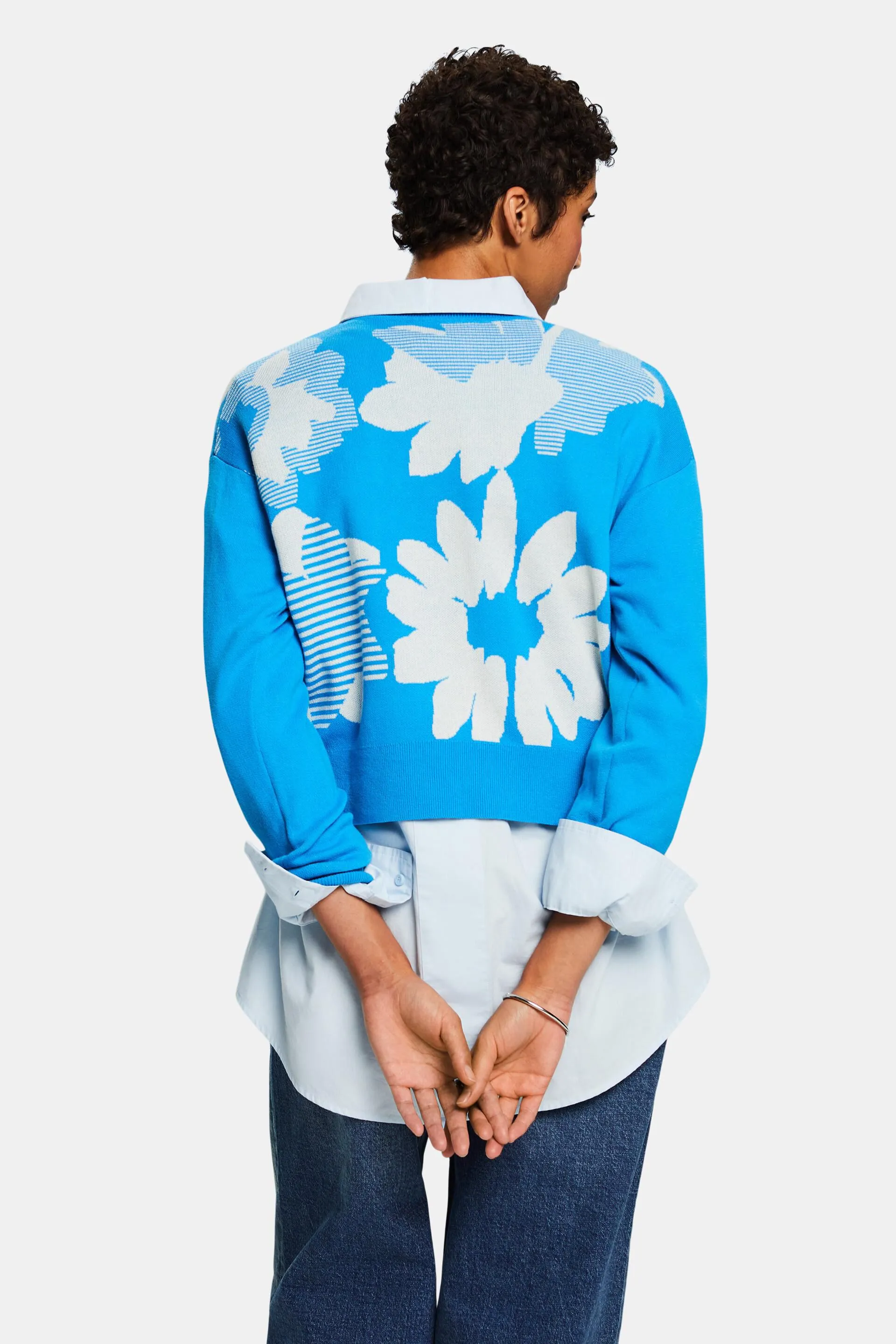 Felpa in cotone jacquard