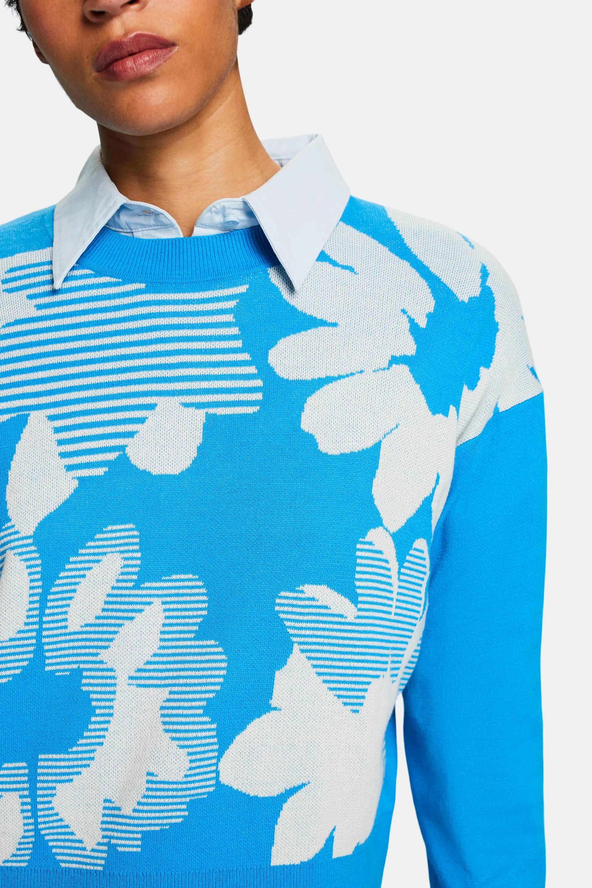 Felpa in cotone jacquard