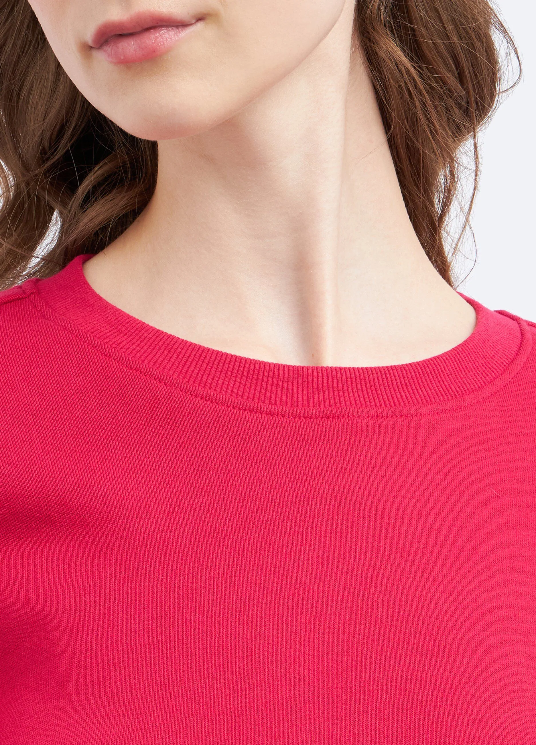 Felpa in puro cotone donna