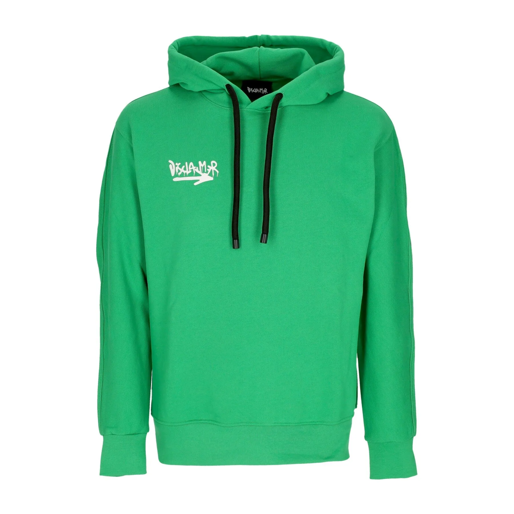 Felpa Leggera Cappuccio Uomo Back Colored Big Logo Hoodie Green/white