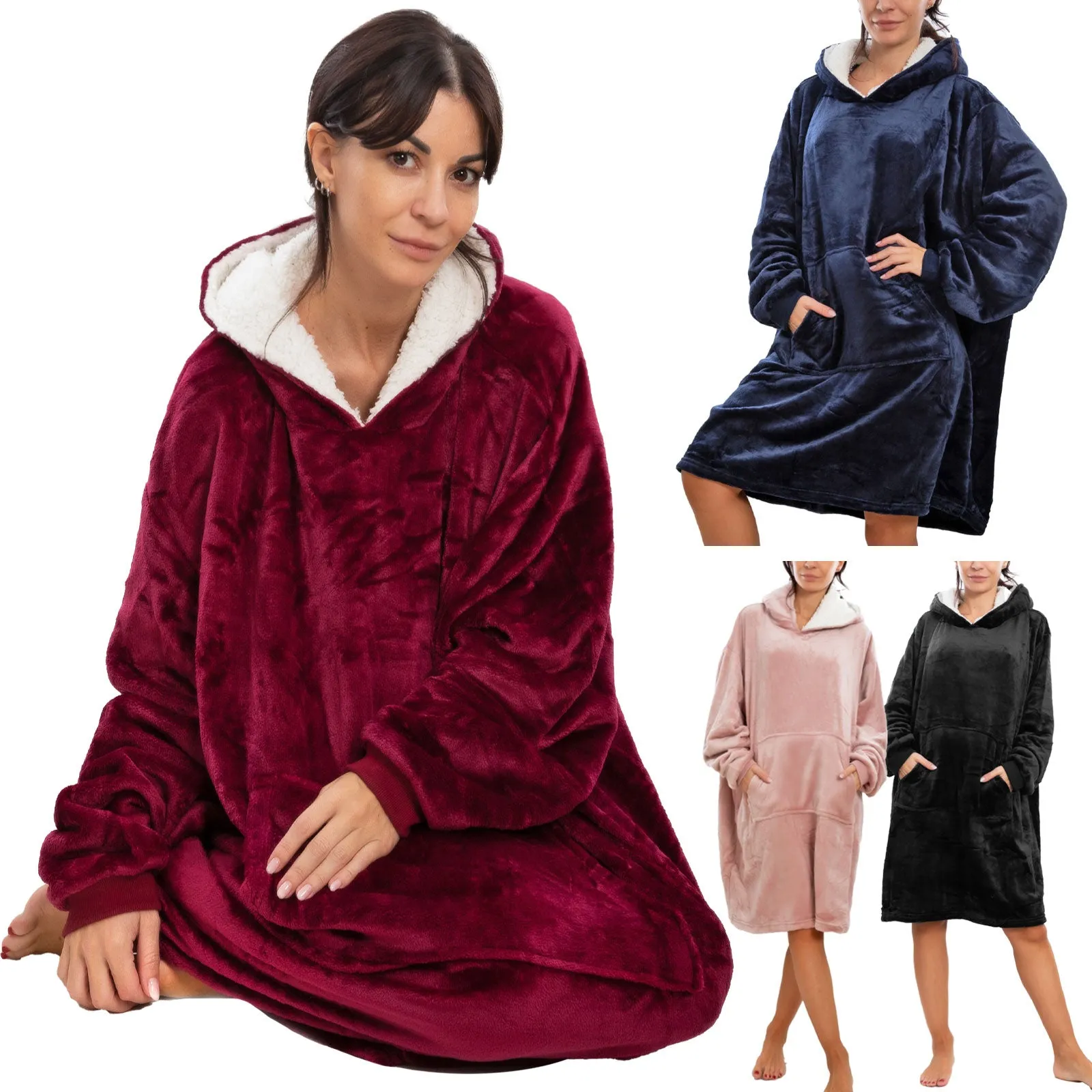 Felpa Oversize Donna Ecopelliccia S1027