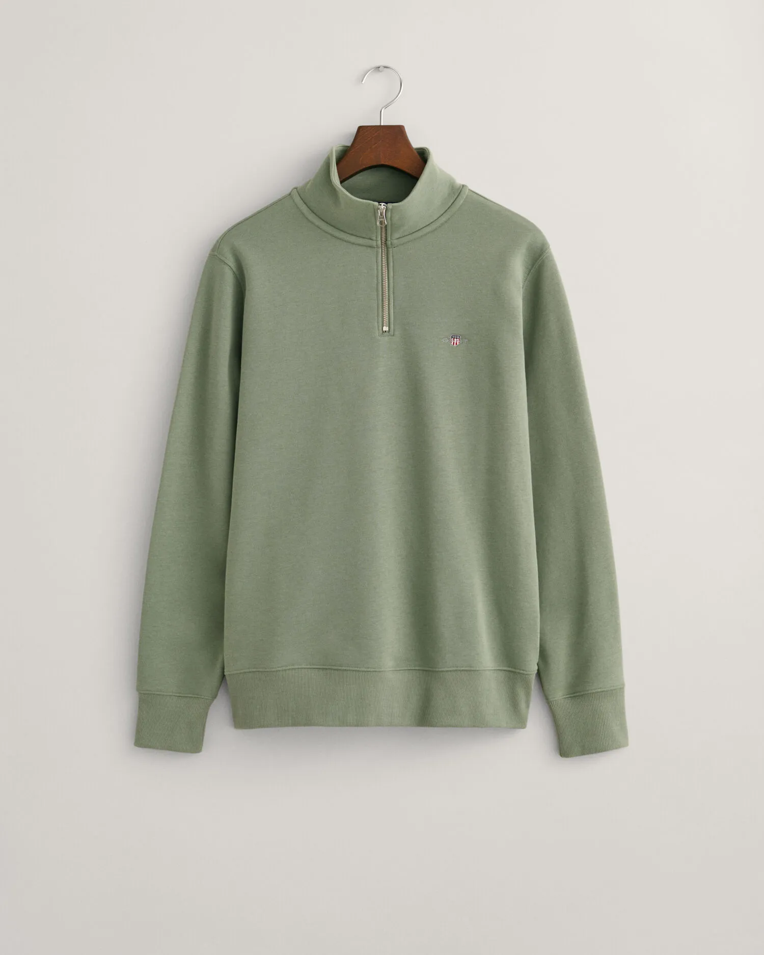 Felpa Shield con zip corta    