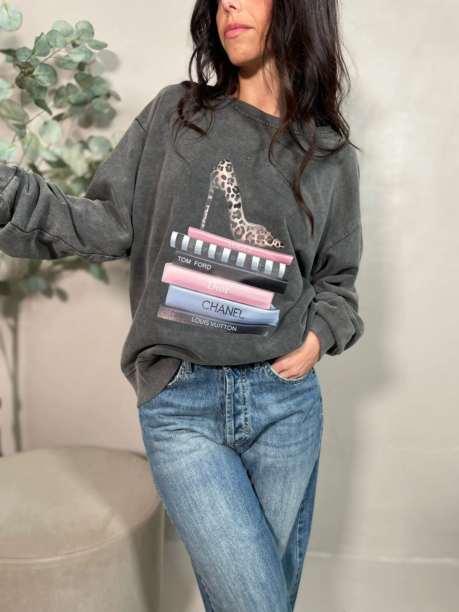 Felpa Stampa Moda