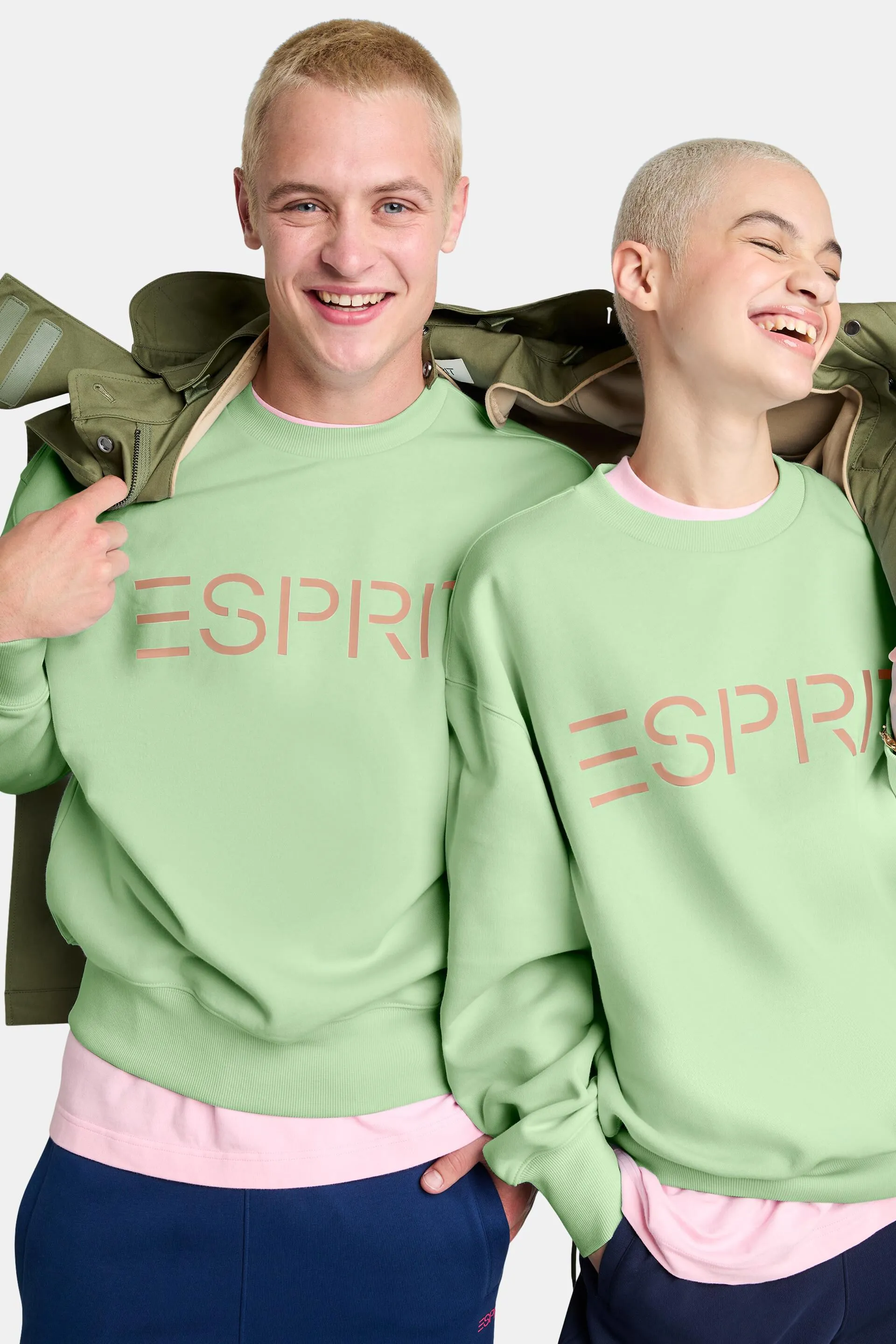 Felpa unisex con logo in pile di cotone