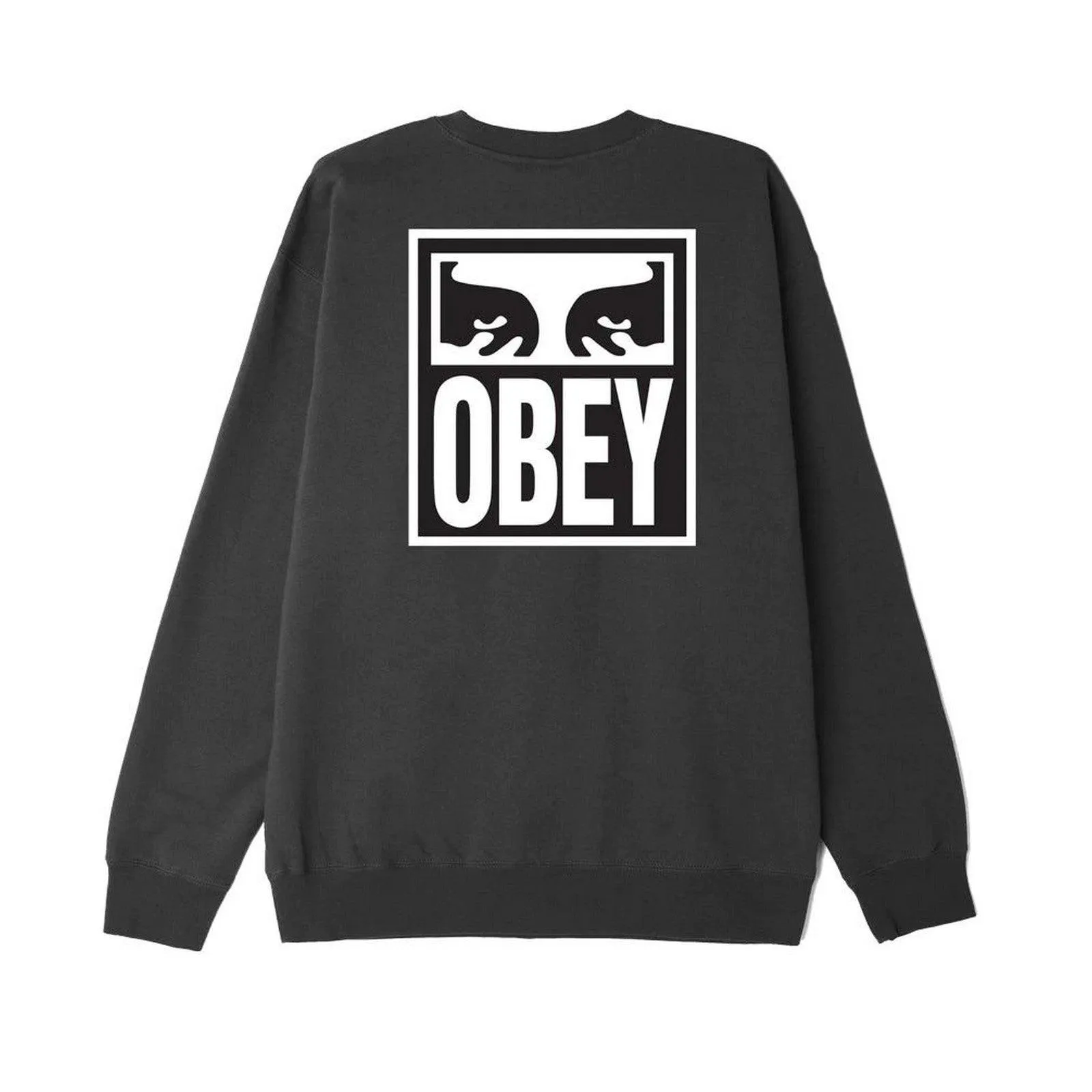 Felpe senza cappuccio Uomo Obey - Obey Eyes Icon Crew Premium Fleece - Nero