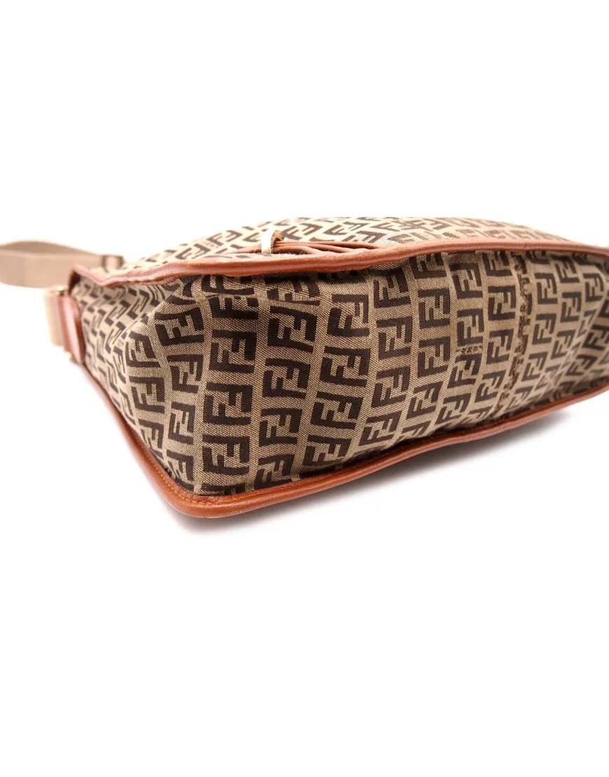 Fendi Shopping Tela Marrone