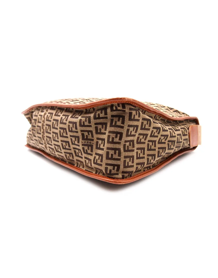 Fendi Shopping Tela Marrone