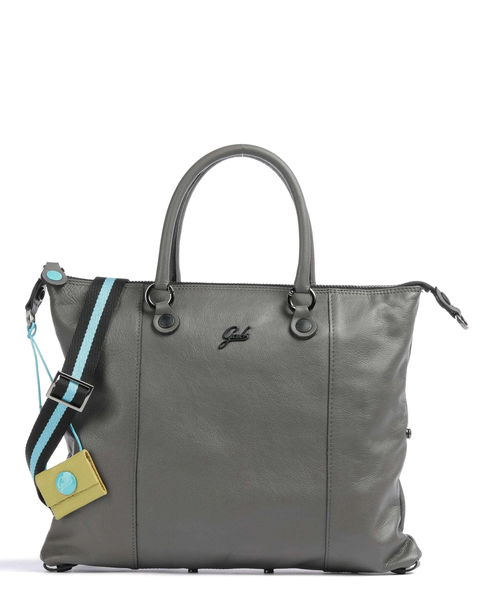  Gabs G3 Plus M Borsa a zainetto pelle di vitello grana grigio scuro  