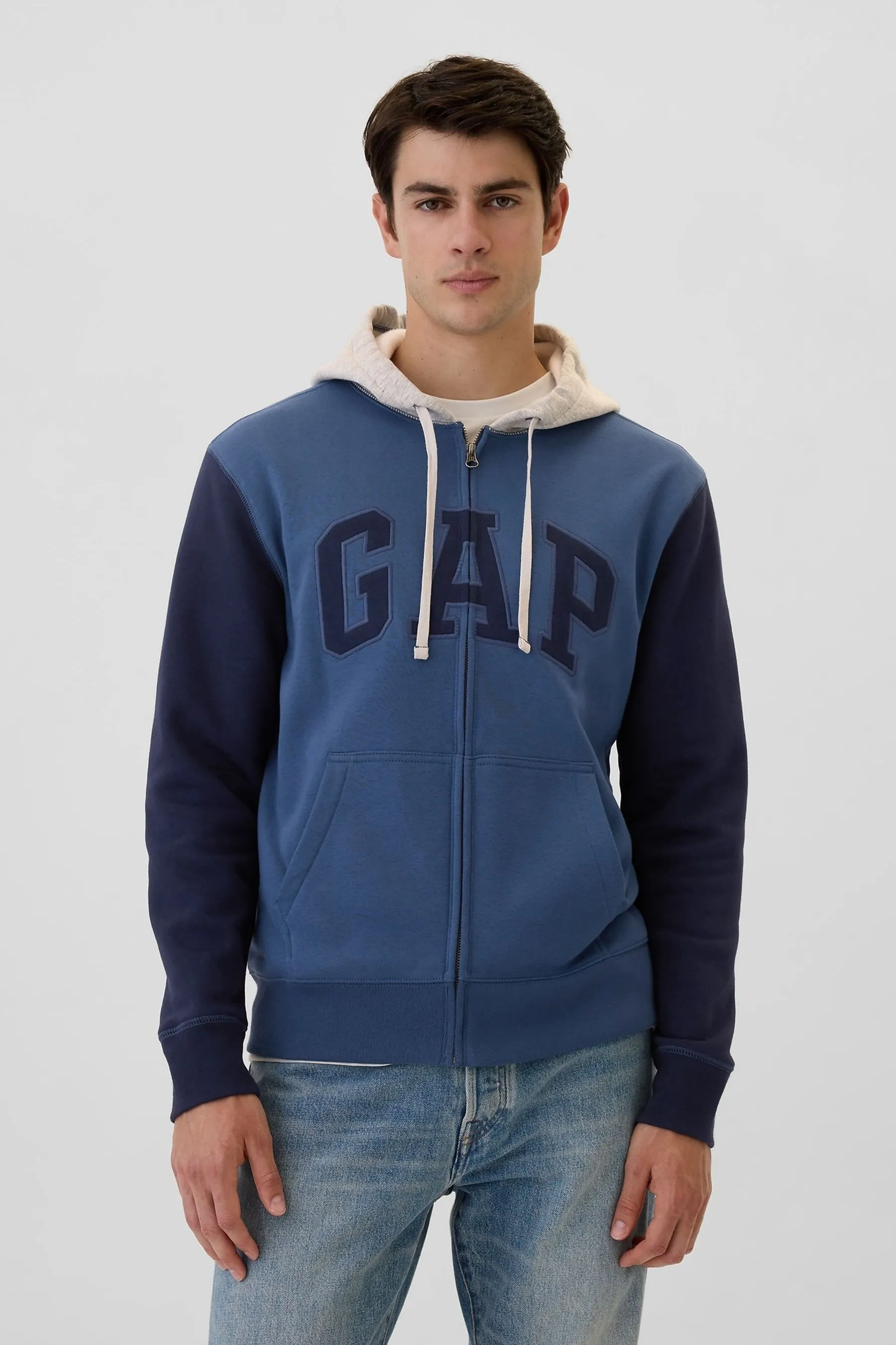 Gap Logo Colourblock Zip Hoodie    