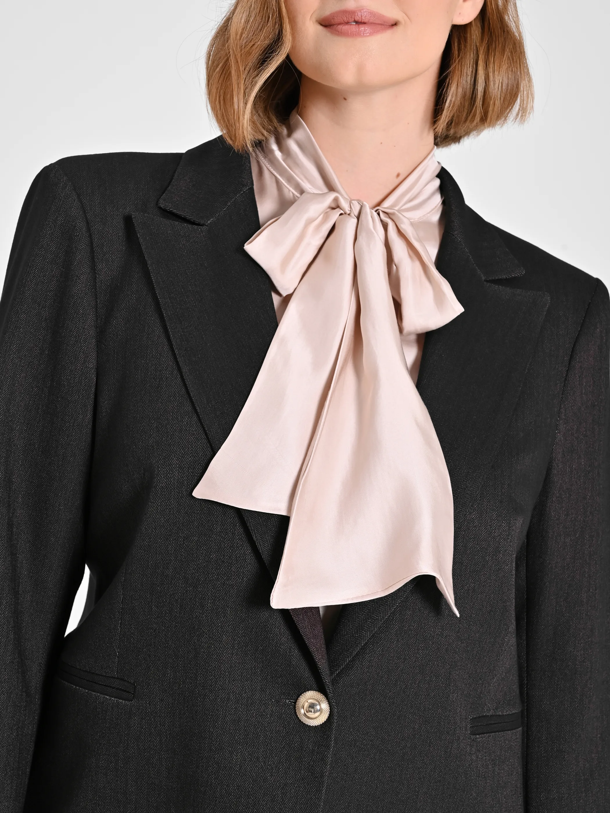      Giacca Curvy in Poliviscosa Marrone     