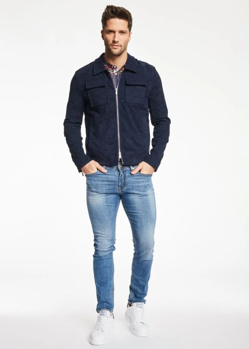 Giacca effetto suede
