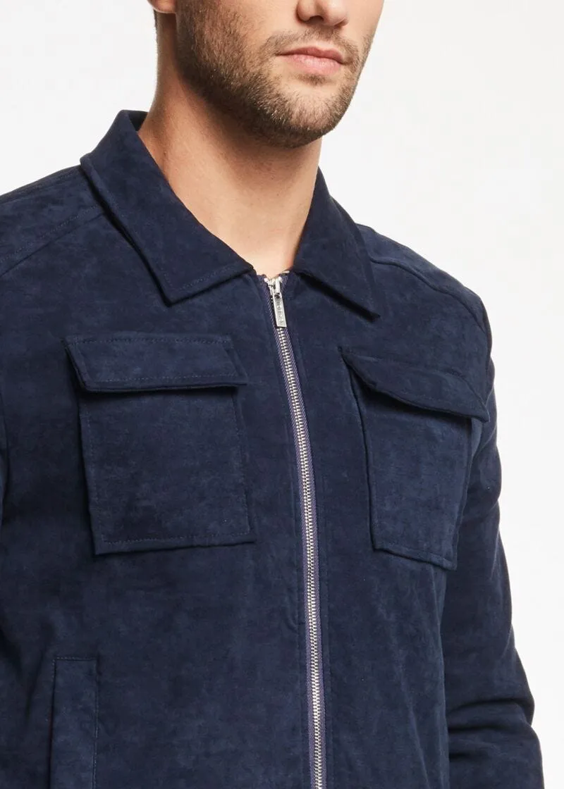 Giacca effetto suede