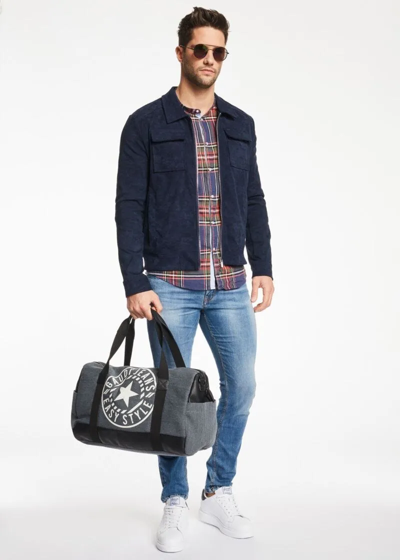 Giacca effetto suede