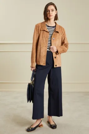 Giacca in jersey effetto suede