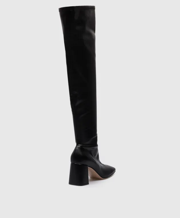 Gianvito Rossi Stivali Lyon in pelle nera G8036770RIC