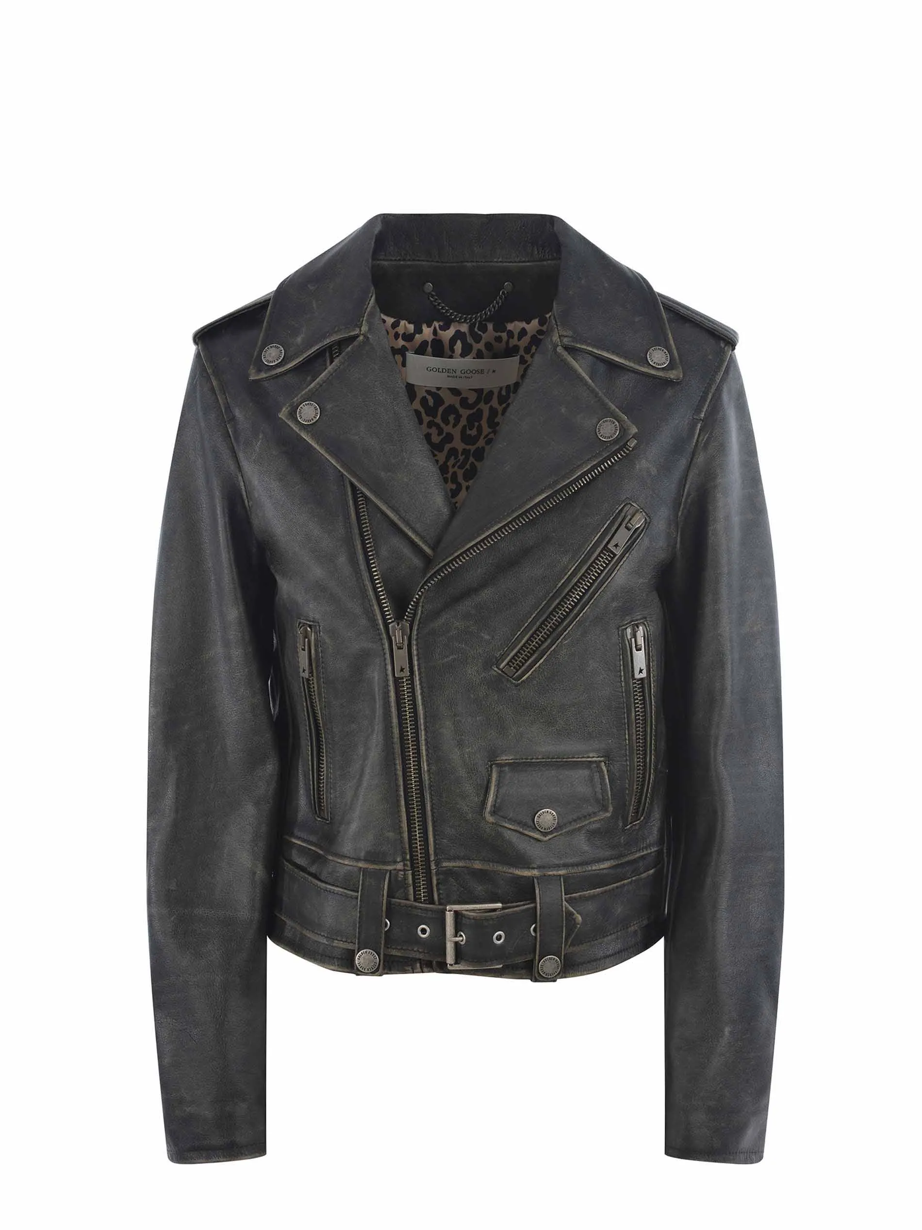  GOLDEN GOOSE Chiodo Golden Goose realizzato con trattamento distressedDisponibile Store Pompei