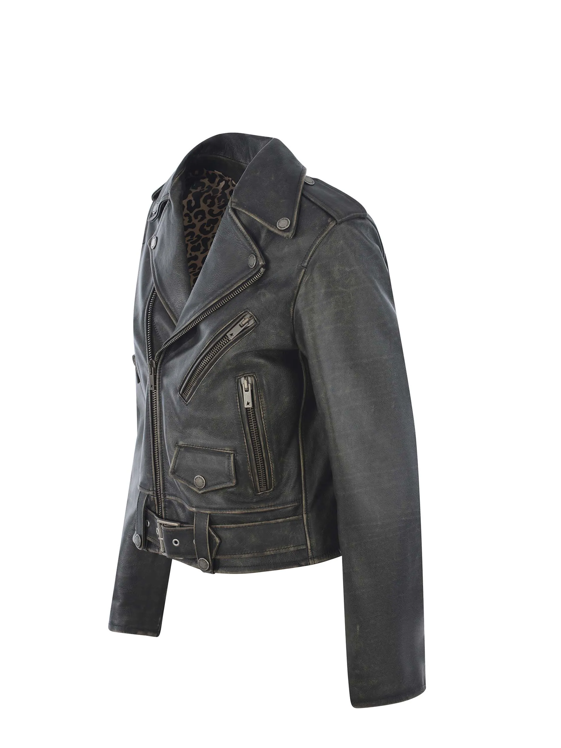  GOLDEN GOOSE Chiodo Golden Goose realizzato con trattamento distressedDisponibile Store Pompei