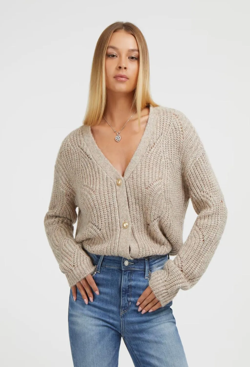 GUESS  cardigan beige