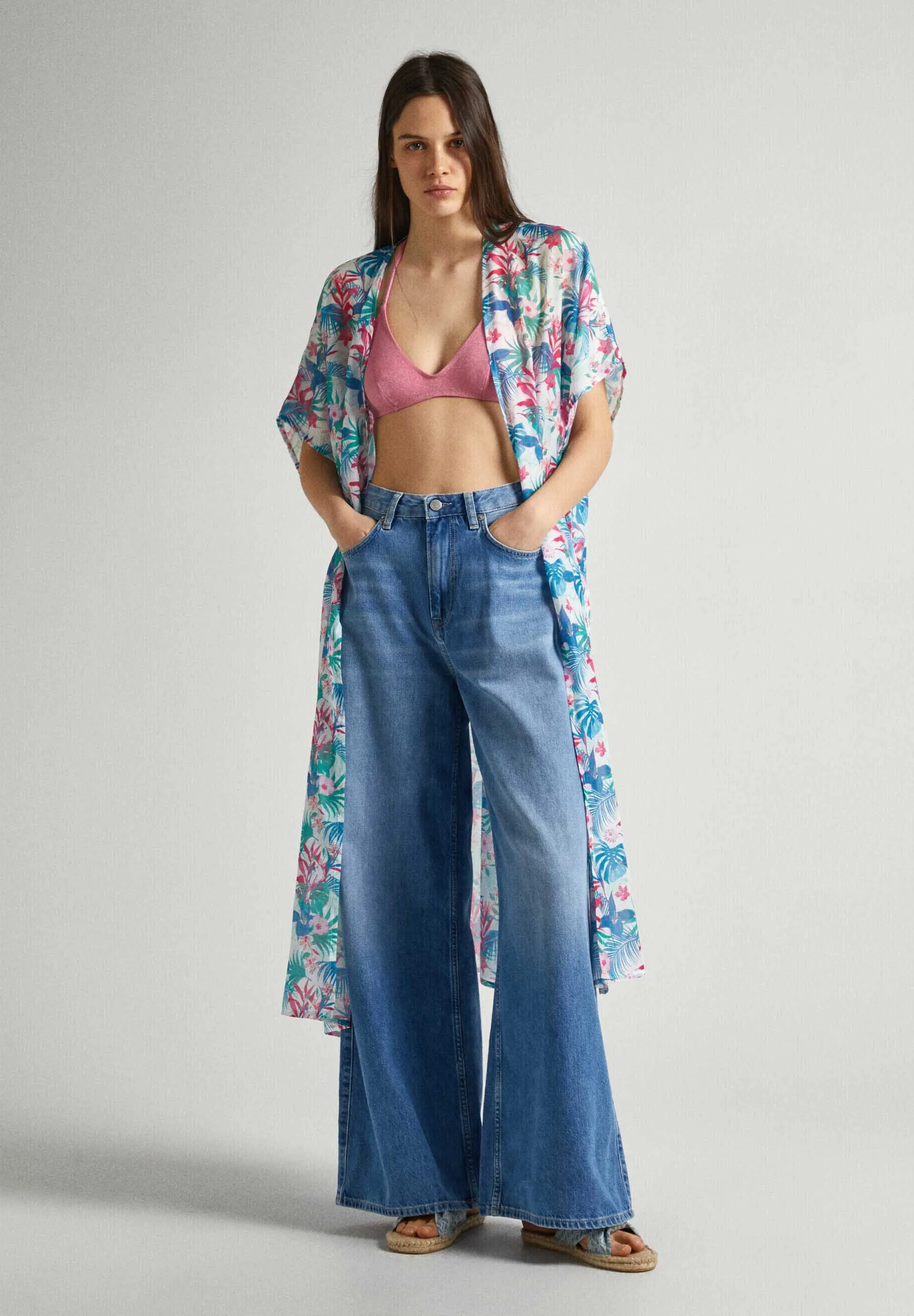 HIBISCUS KAFTAN - Cardigan