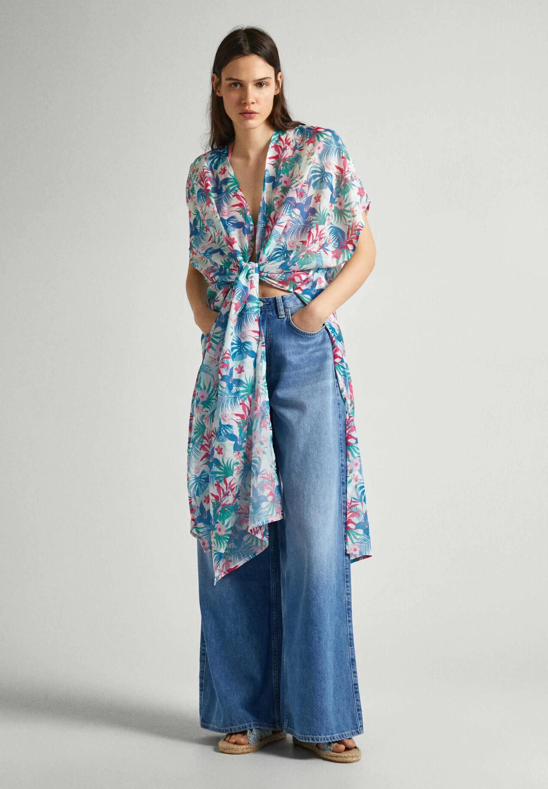 HIBISCUS KAFTAN - Cardigan