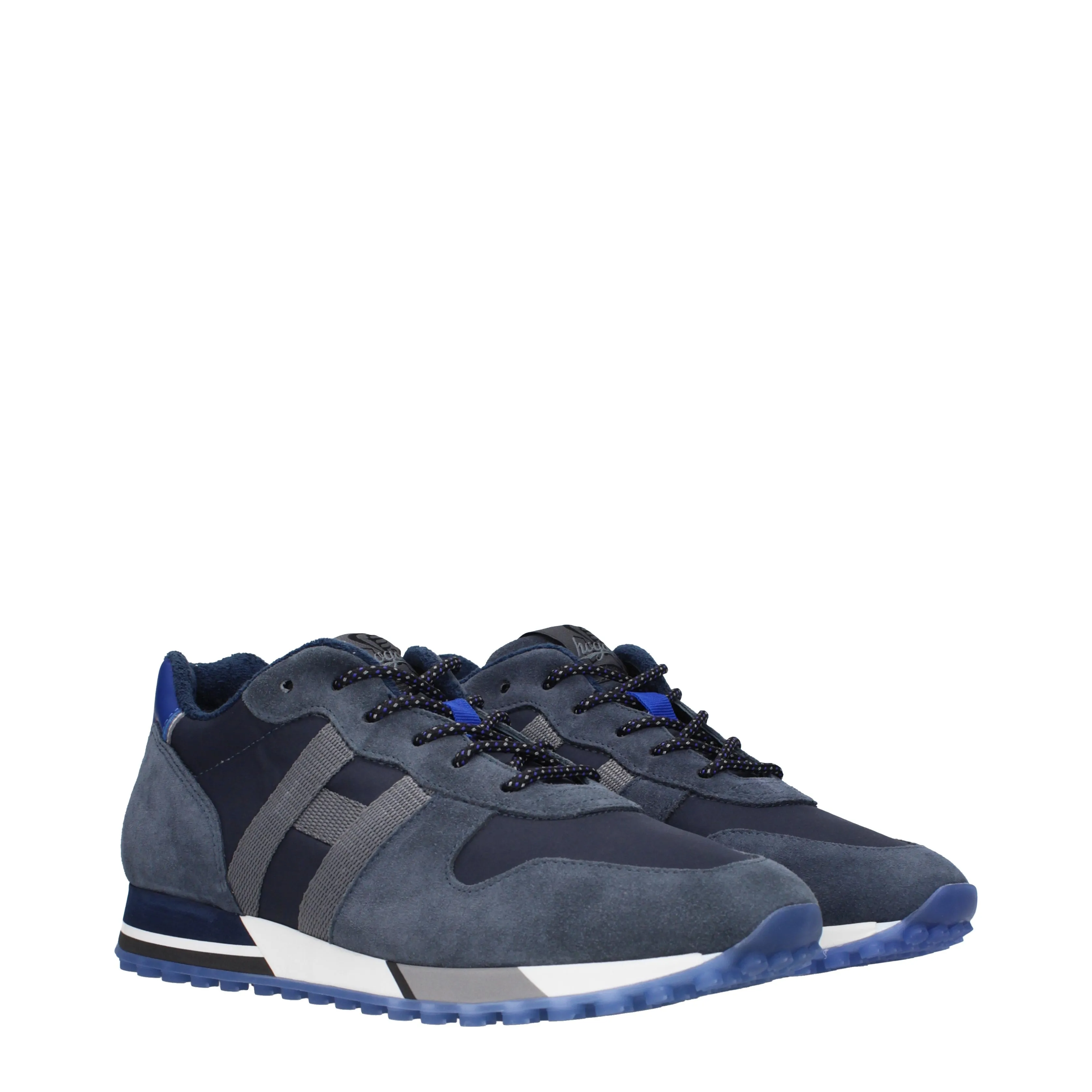 Hogan Sneakers Uomo Tessuto Blu/Blu Elettrico