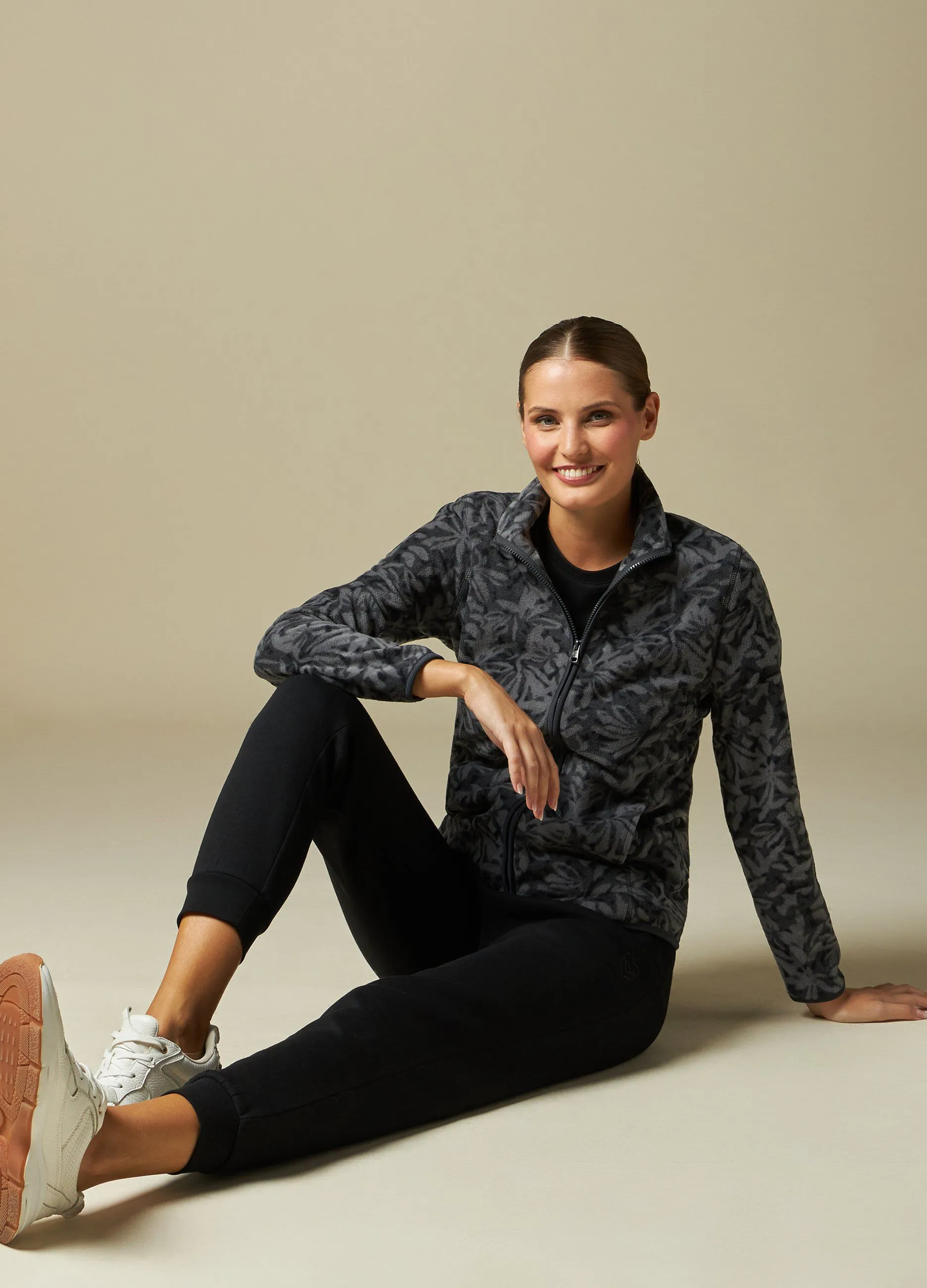 HOLISTIC  Felpa in pile full zip donna