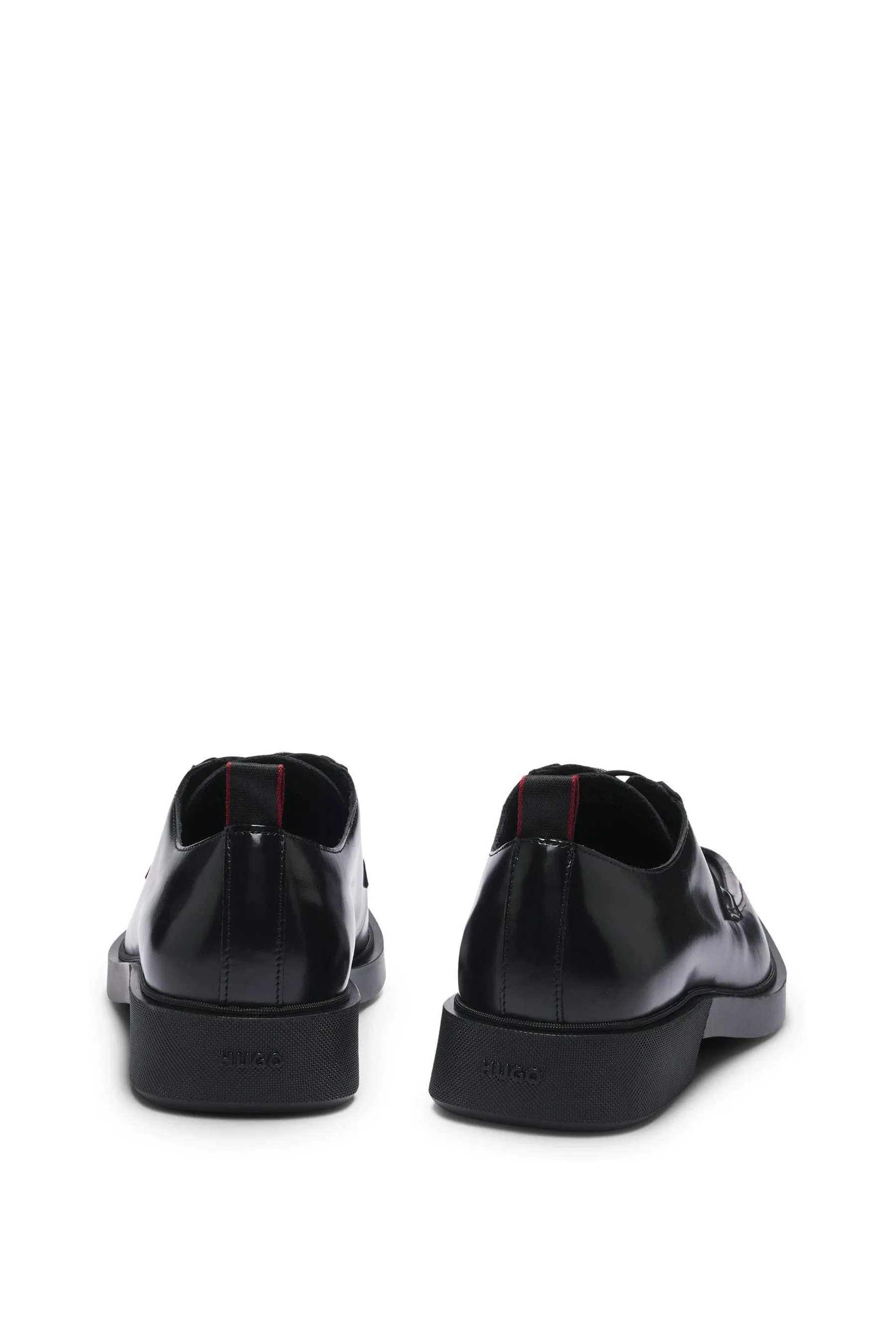 HUGO - Nero Derby con dettagli tubolare - Scarpe in pelle