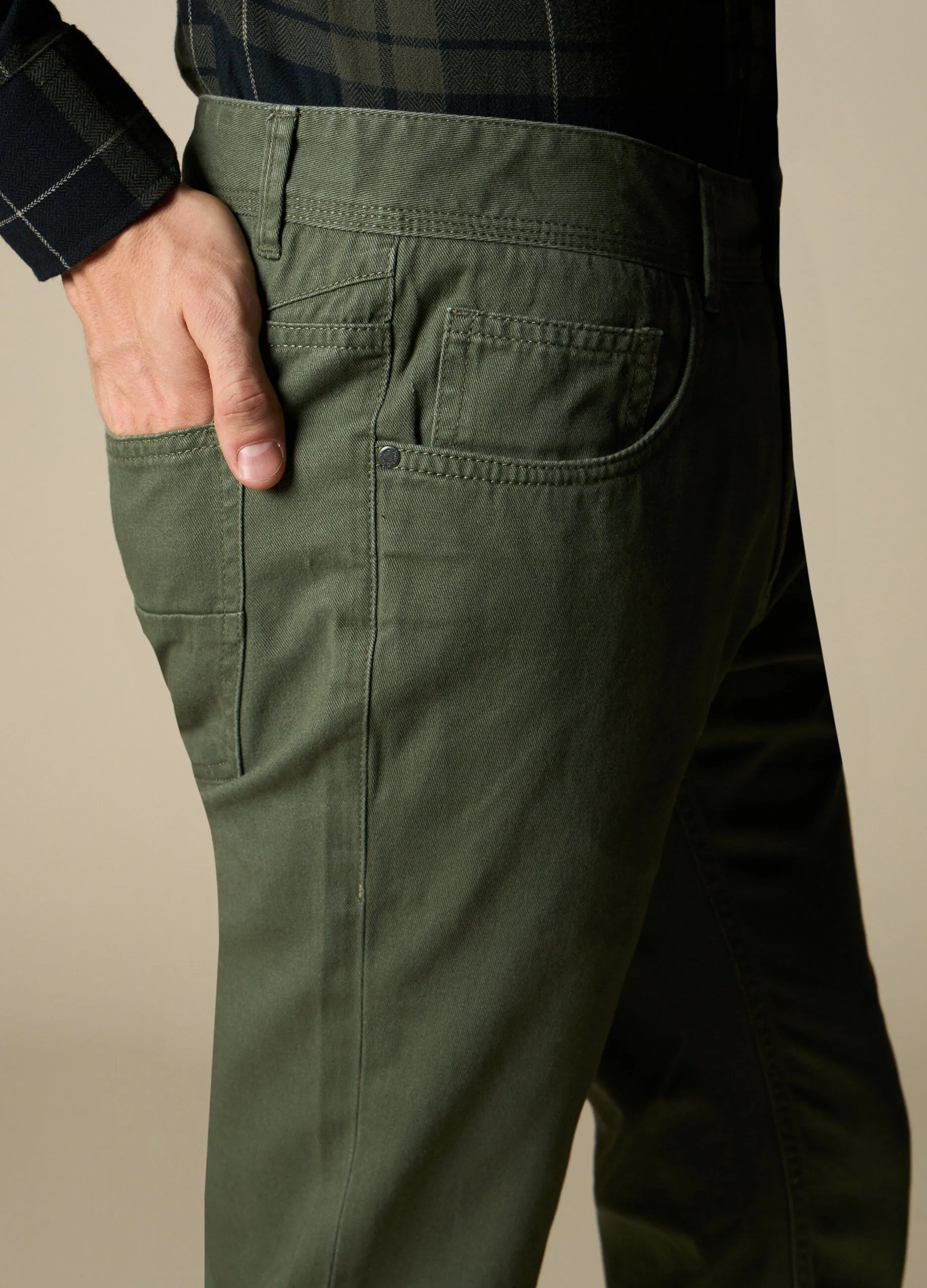 J. HART & BROS  Pantaloni in puro cotone uomo