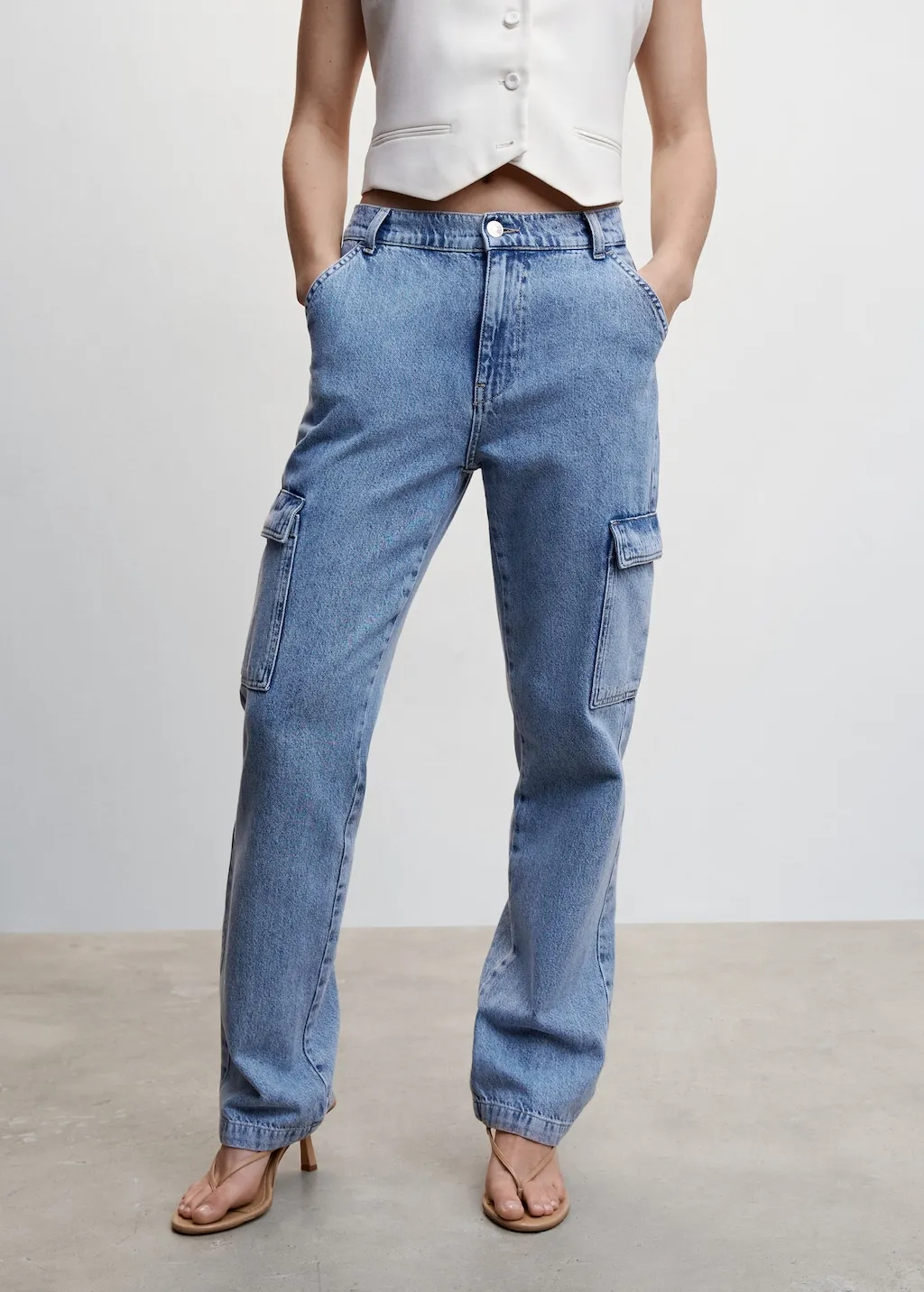 Jeans cargo tasche
