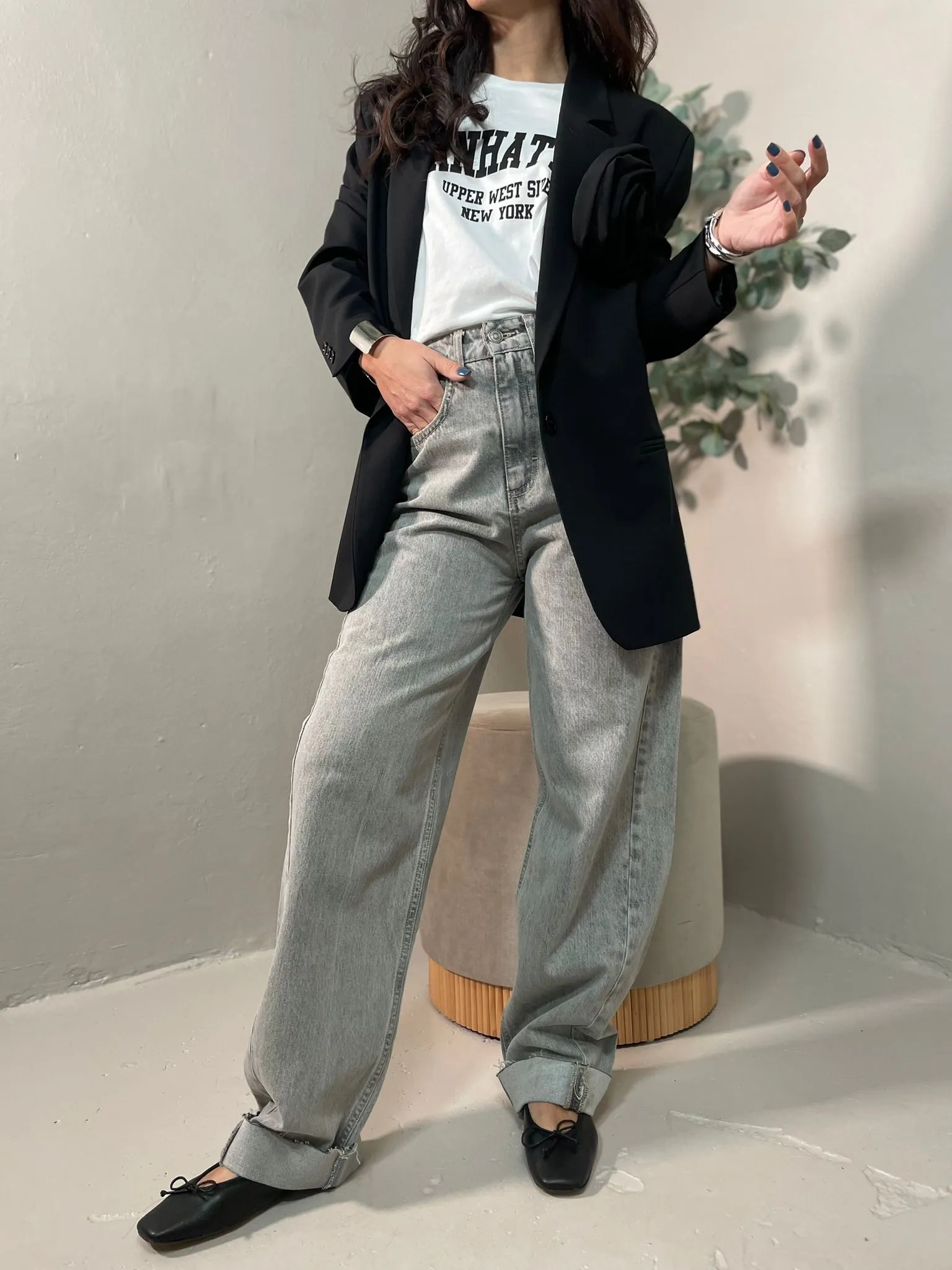 Jeans Con Risvolto Vicolo