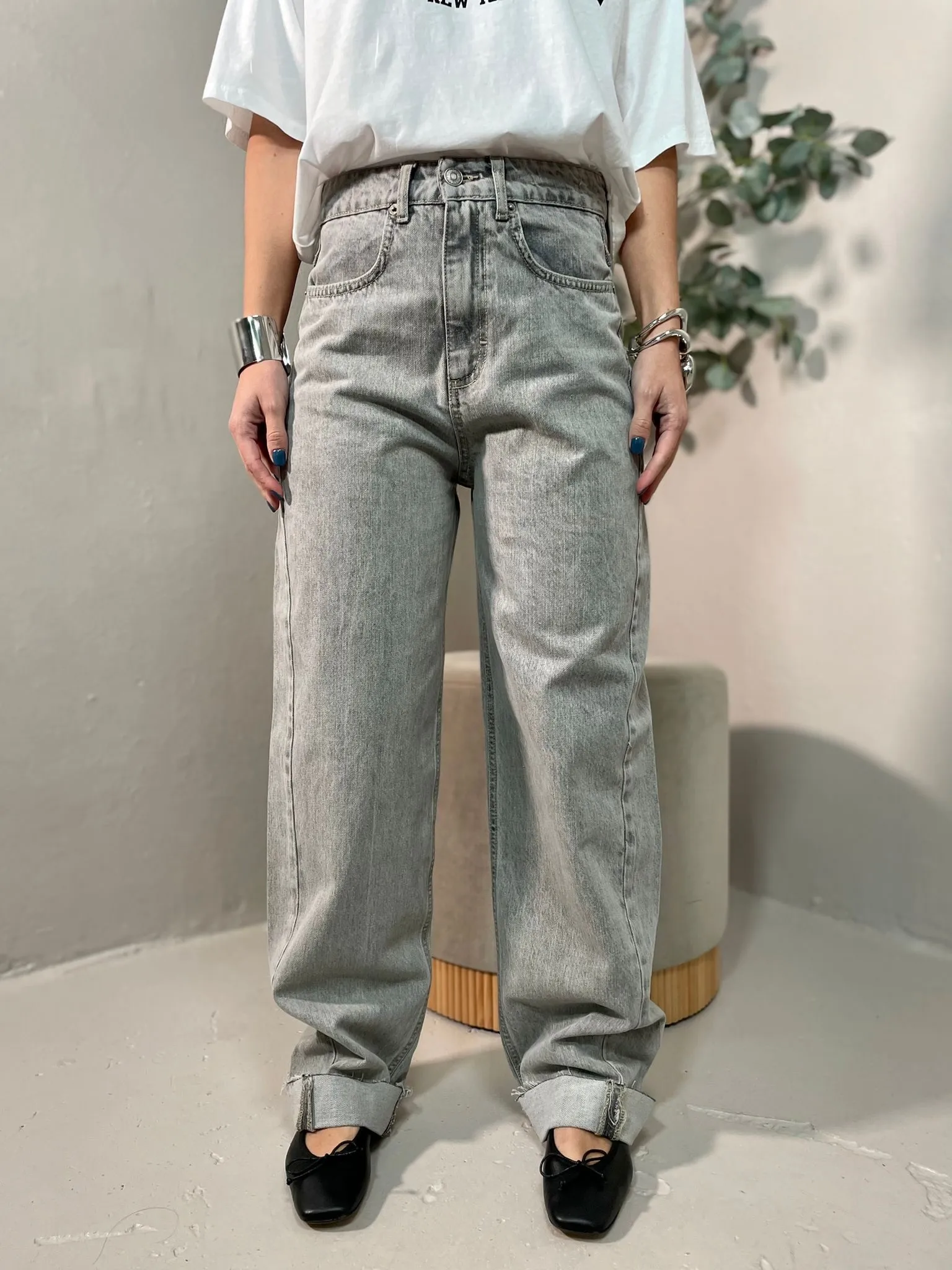 Jeans Con Risvolto Vicolo